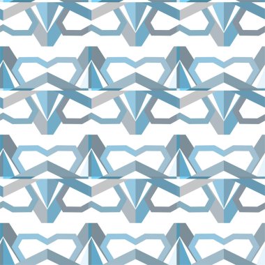 Geometrik soyut dikişsiz desen, vektör illüstrasyonu