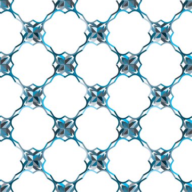 Geometrik soyut dikişsiz desen, vektör illüstrasyonu