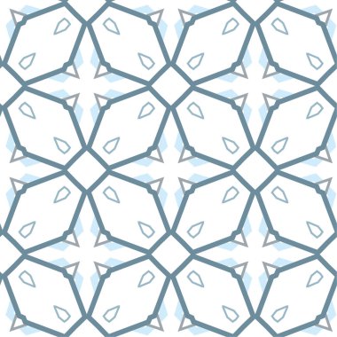 Geometrik soyut dikişsiz desen, vektör illüstrasyonu