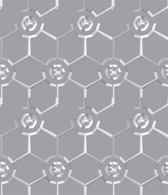 Geometrik soyut dikişsiz desen, vektör illüstrasyonu