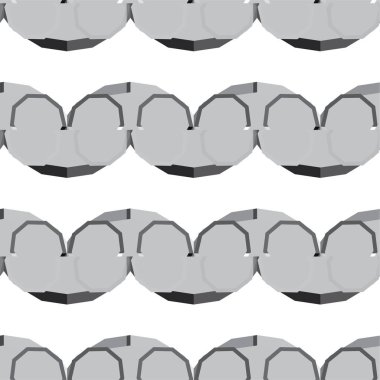 Geometrik soyut dikişsiz desen, vektör illüstrasyonu