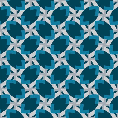 Geometrik soyut dikişsiz desen, vektör illüstrasyonu