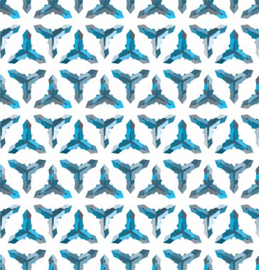 Geometrik soyut dikişsiz desen, vektör illüstrasyonu
