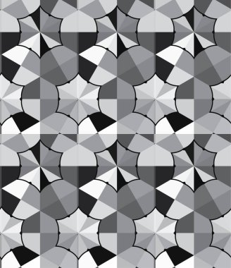 Geometrik yinelenen süs vektör deseni. Pastel tonları olan kusursuz tasarım dokusu