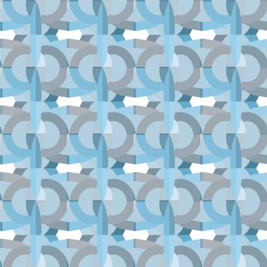 Geometrik soyut dikişsiz desen, vektör illüstrasyonu