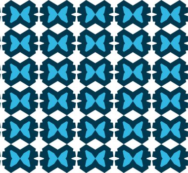 Geometrik şekilli kusursuz desen vektör çizimi  