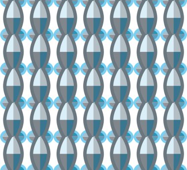 Geometrik soyut dikişsiz desen, vektör illüstrasyonu