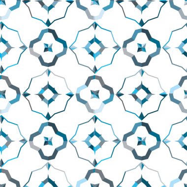 Geometrik soyut dikişsiz desen, vektör illüstrasyonu