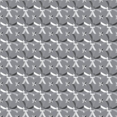 Geometrik şekilli kusursuz desen vektör çizimi  