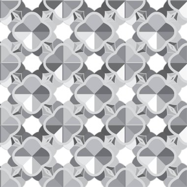 Geometrik soyut dikişsiz desen, vektör illüstrasyonu