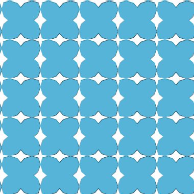 Geometrik soyut dikişsiz desen, vektör illüstrasyonu