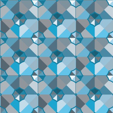 Geometrik soyut dikişsiz desen, vektör illüstrasyonu