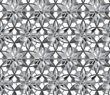 Geometrik soyut dikişsiz desen, vektör illüstrasyonu