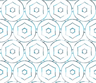 Geometrik soyut dikişsiz desen, vektör illüstrasyonu