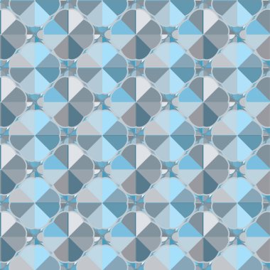 Geometrik soyut dikişsiz desen, vektör illüstrasyonu