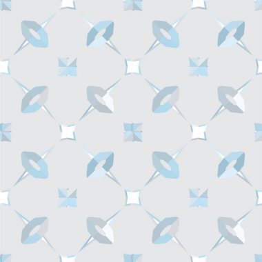 Geometrik şekilli kusursuz desen vektör çizimi  