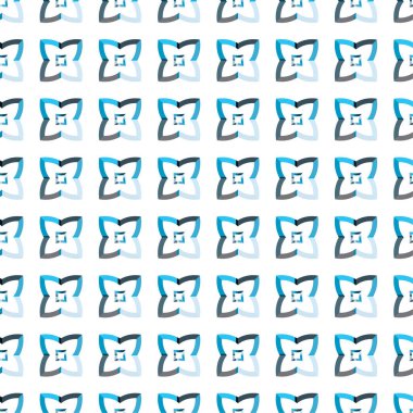 Geometrik şekilli kusursuz desen vektör çizimi  