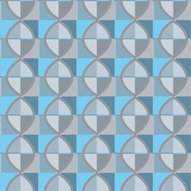 Geometrik soyut dikişsiz desen, vektör illüstrasyonu