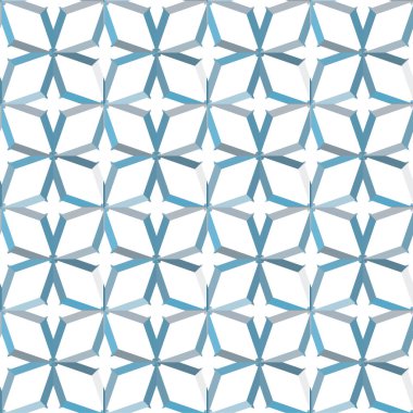 Geometrik soyut dikişsiz desen, vektör illüstrasyonu