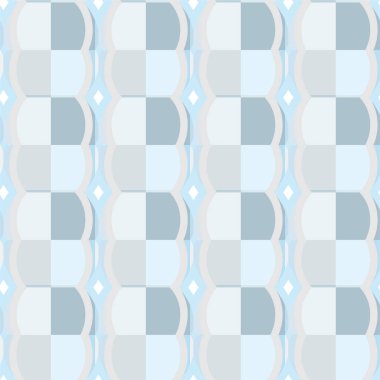 Geometrik soyut dikişsiz desen, vektör illüstrasyonu