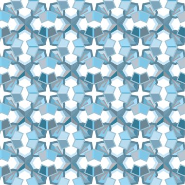 Geometrik soyut dikişsiz desen, vektör illüstrasyonu