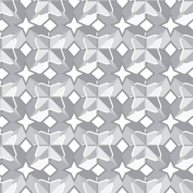 Geometrik soyut dikişsiz desen, vektör illüstrasyonu