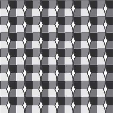 Geometrik soyut dikişsiz desen, vektör illüstrasyonu