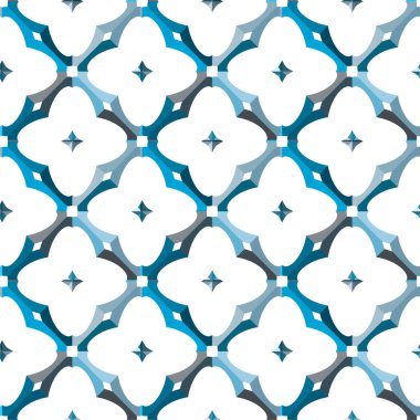 Geometrik soyut dikişsiz desen, vektör illüstrasyonu
