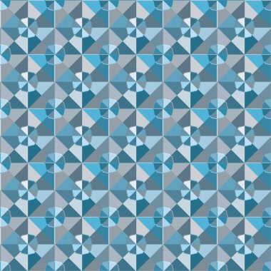 Geometrik soyut dikişsiz desen, vektör illüstrasyonu