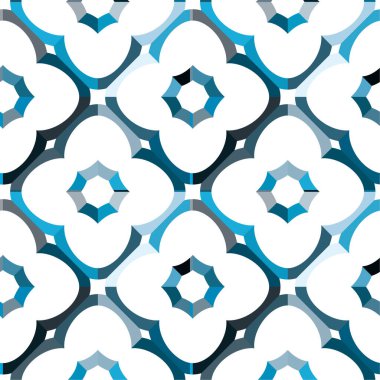 soyut geometrik dikişsiz desen, vektör illüstrasyonu