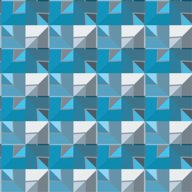 Geometrik soyut dikişsiz desen, vektör illüstrasyonu