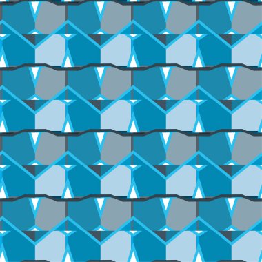 Geometrik soyut dikişsiz desen, vektör illüstrasyonu