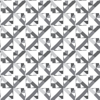Geometrik soyut dikişsiz desen, vektör illüstrasyonu