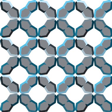 Geometrik soyut dikişsiz desen, vektör illüstrasyonu