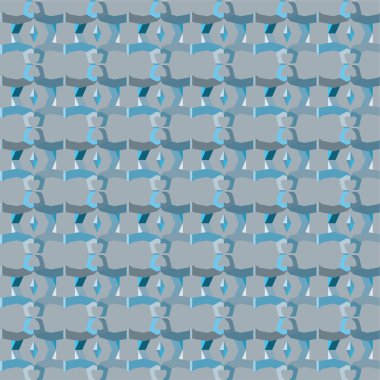 Geometrik soyut dikişsiz desen, vektör illüstrasyonu