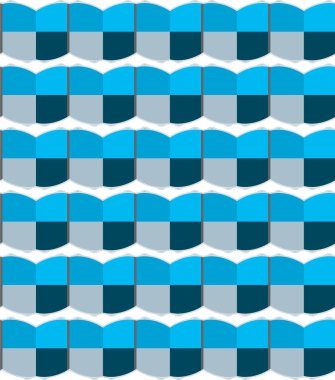 Geometrik şekilli kusursuz desen vektör çizimi