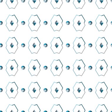 soyut geometrik dikişsiz desen, vektör illüstrasyonu