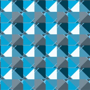 Geometrik soyut dikişsiz desen, vektör illüstrasyonu