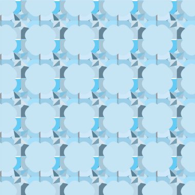 Geometrik soyut dikişsiz desen, vektör illüstrasyonu