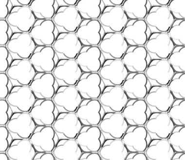 Geometrik soyut dikişsiz desen, vektör illüstrasyonu