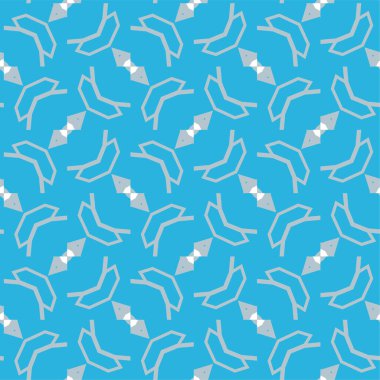 Geometrik soyut dikişsiz desen, vektör illüstrasyonu