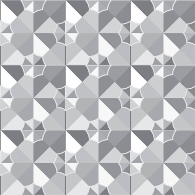 Geometrik şekilli kusursuz desen vektör çizimi  