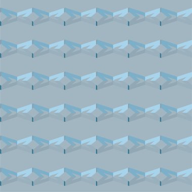 Geometrik soyut dikişsiz desen, vektör illüstrasyonu