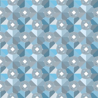 soyut geometrik dikişsiz desen, vektör illüstrasyonu