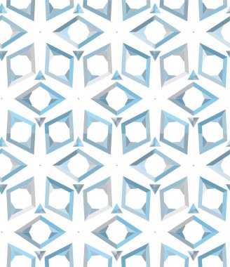 Geometrik şekilli kusursuz desen vektör çizimi