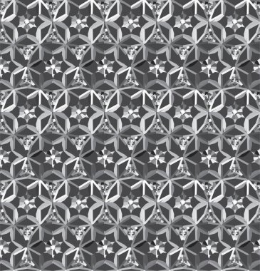 Geometrik soyut dikişsiz desen, vektör illüstrasyonu
