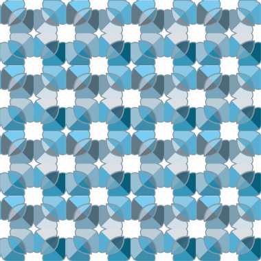 Geometrik soyut dikişsiz desen, vektör illüstrasyonu