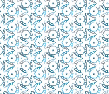 Geometrik soyut dikişsiz desen, vektör illüstrasyonu