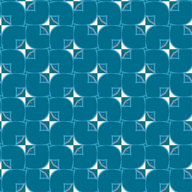 Geometrik şekilli kusursuz desen vektör çizimi