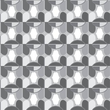 Geometrik soyut dikişsiz desen, vektör illüstrasyonu